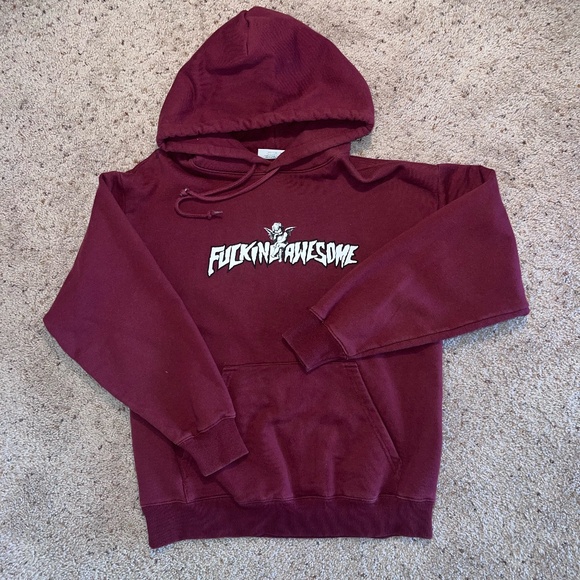 FA Filigree Hoodie (Maroon) - Picture 2 of 4